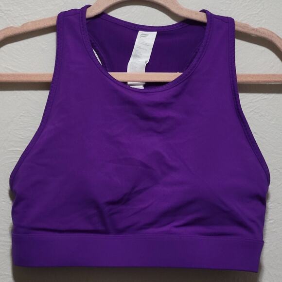 Fabletics Women's Large Trinity High Impact Sports Bra Triple Pocket Design - Picture 2 of 6